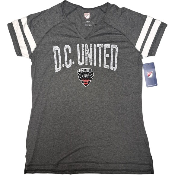DC United Football Club MLS Women's V-Neck T-Shirt SMALL - Picture 1 of 1